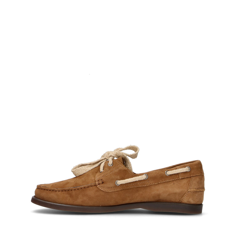 ANTICA CUOIERIA Mocassino uomo marrone in suede