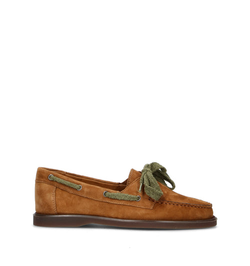 ANTICA CUOIERIA Scarpa barca donna marrone in suede