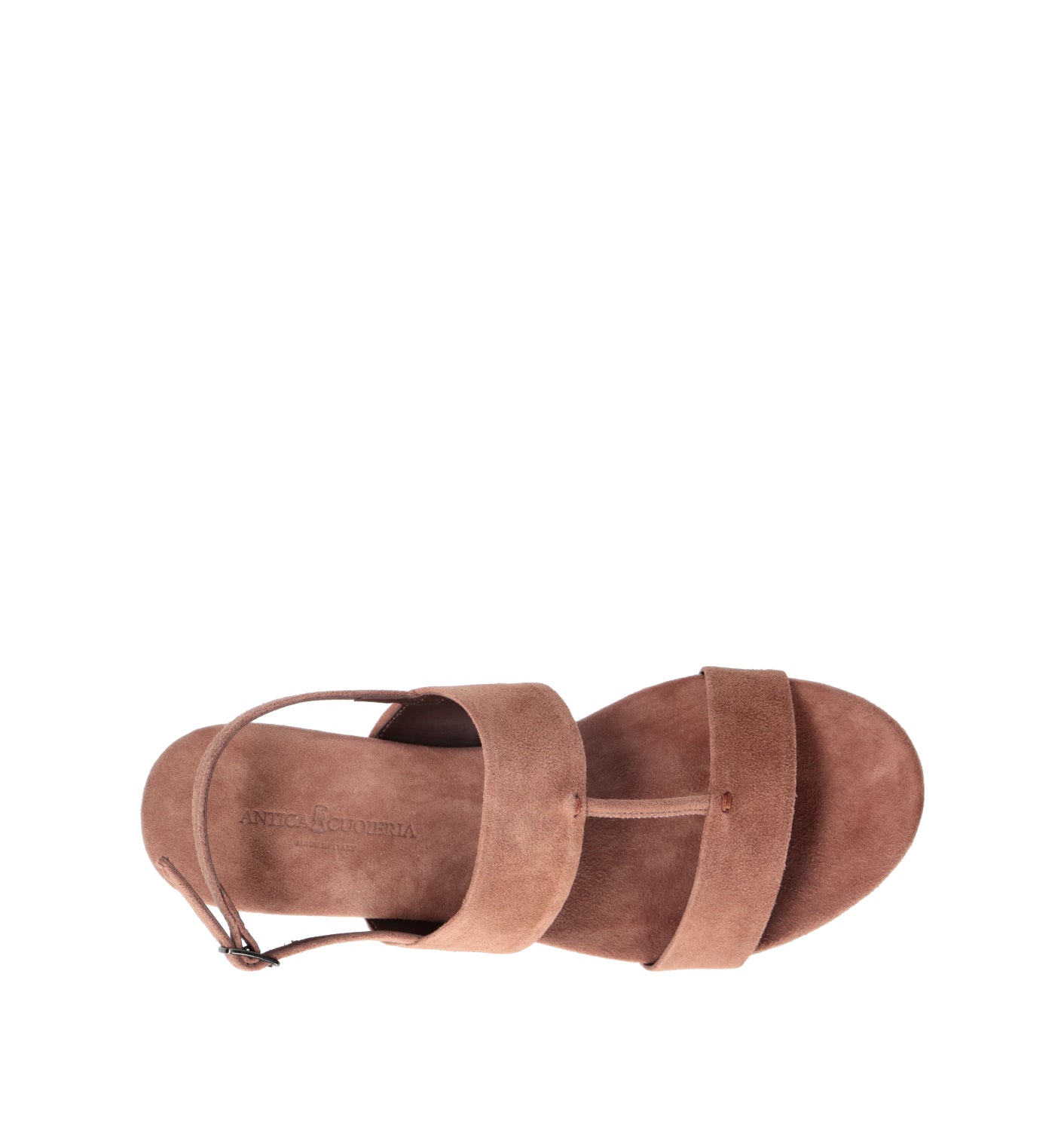 ANTICA CUOIERIA Sandalo donna marrone in suede
