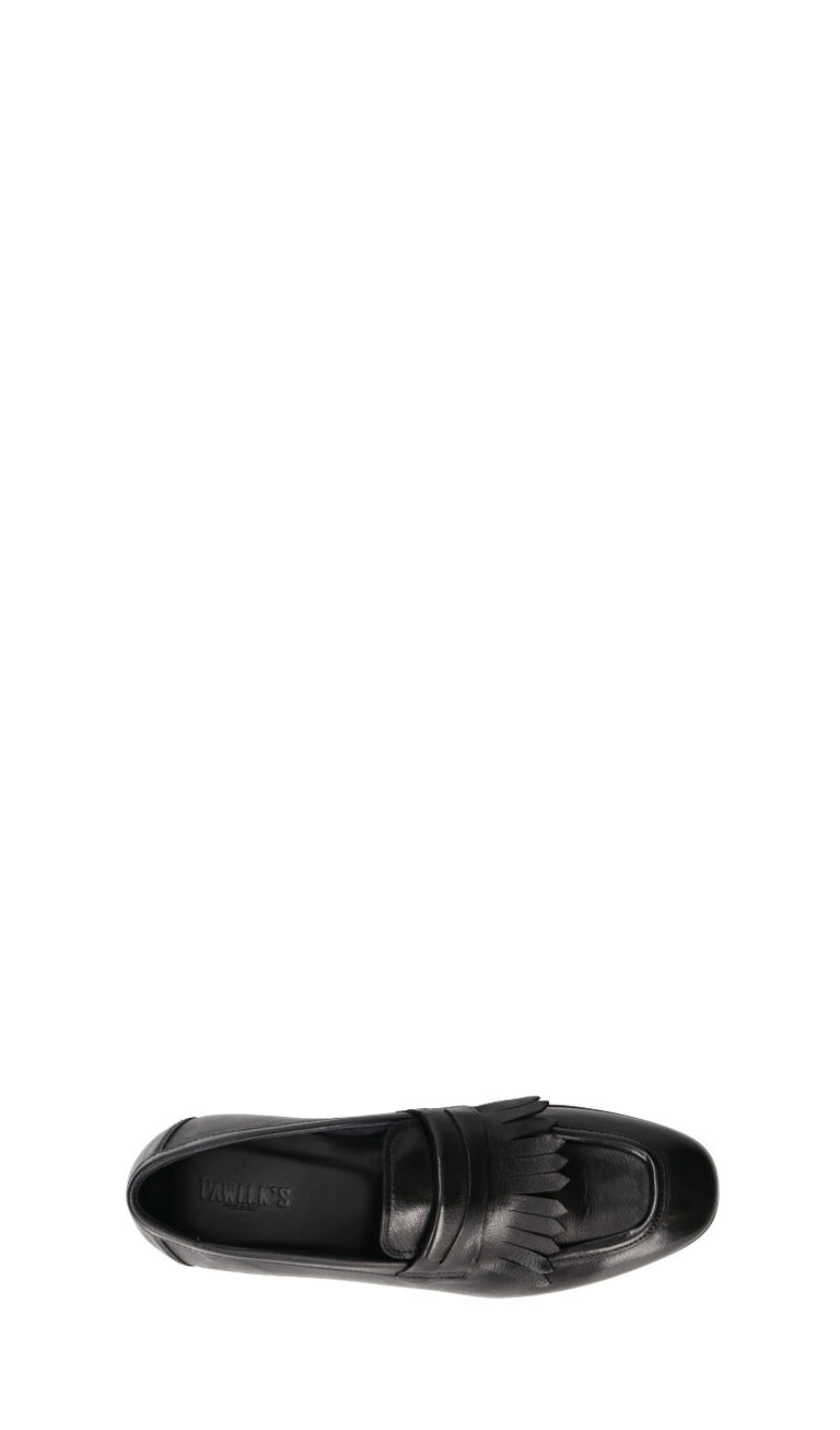 PAWELK'S Mocassino uomo nero in pelle
