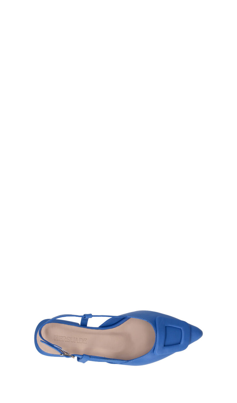 HERSUADE Slingback donna blu in pelle