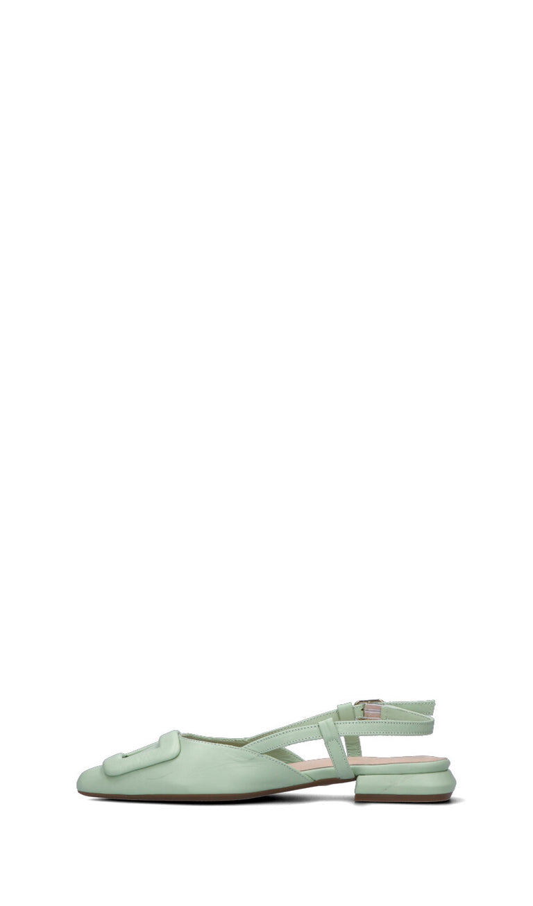 HERSUADE Slingback donna acquamarina in pelle