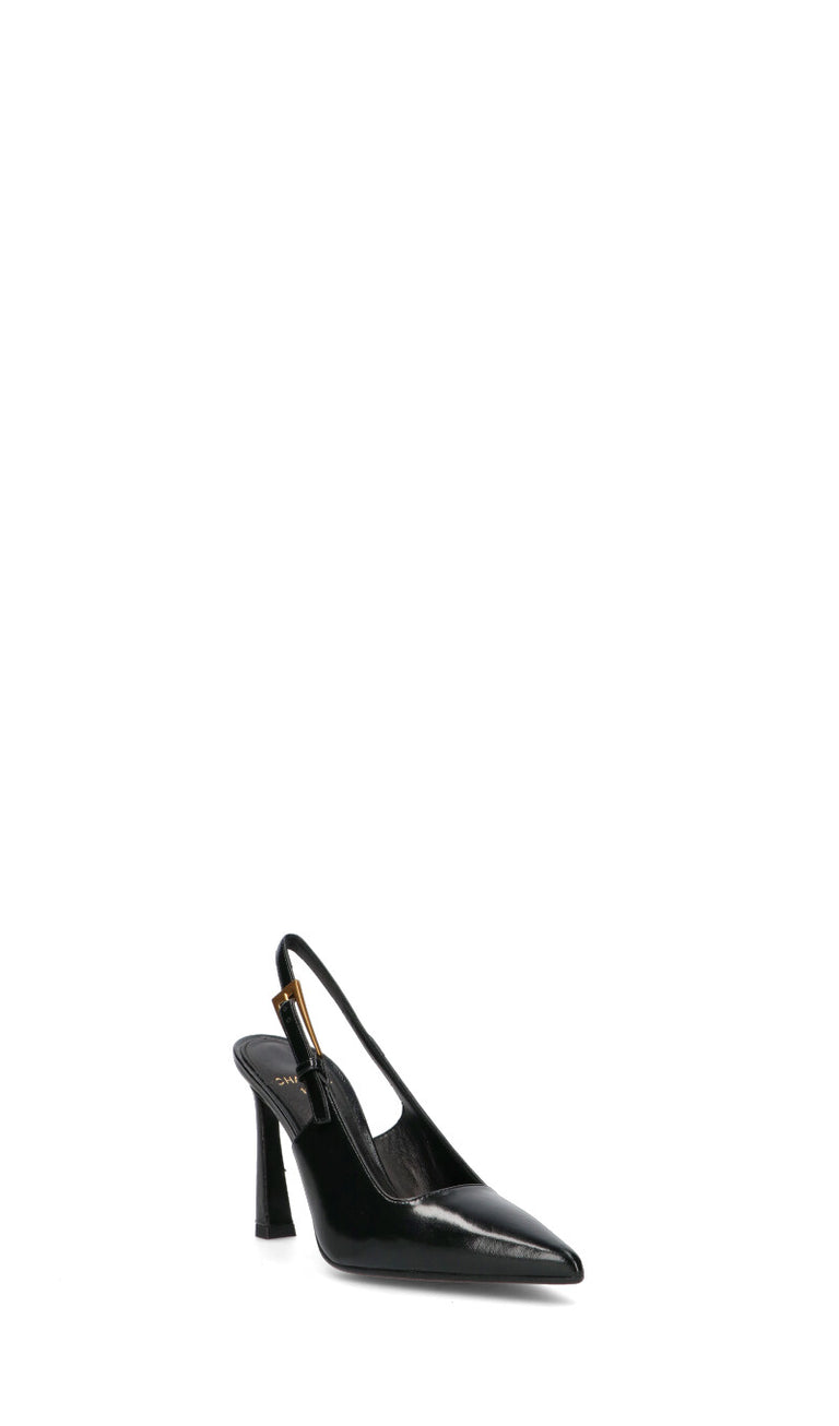 CHANTAL 1962 Slingback donna nero in pelle