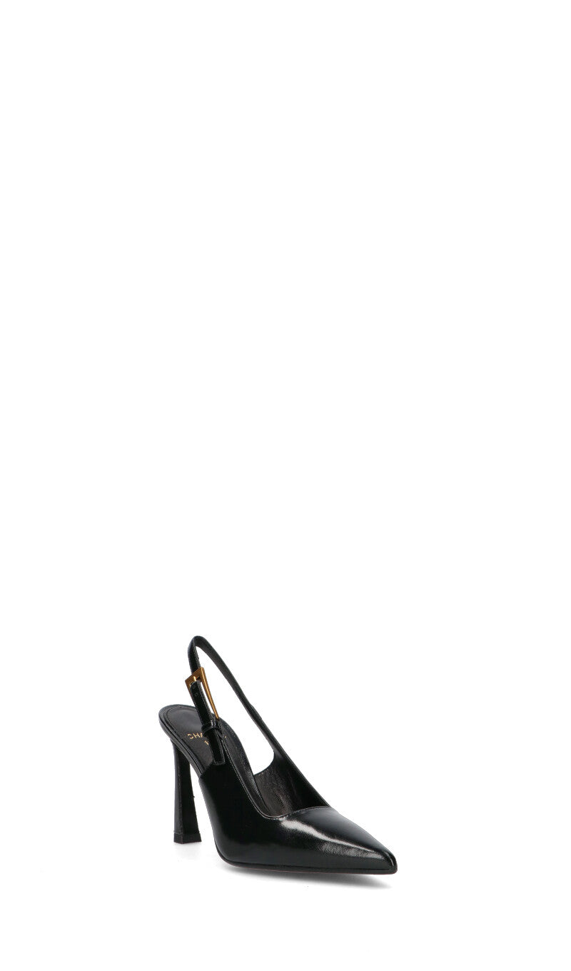 CHANTAL 1962 Slingback donna nero in pelle