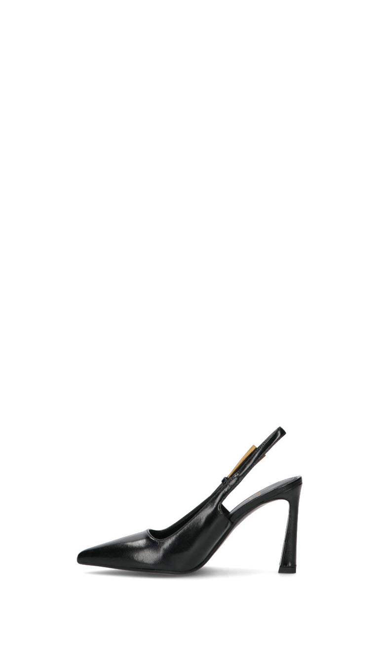 CHANTAL 1962 Slingback donna nero in pelle