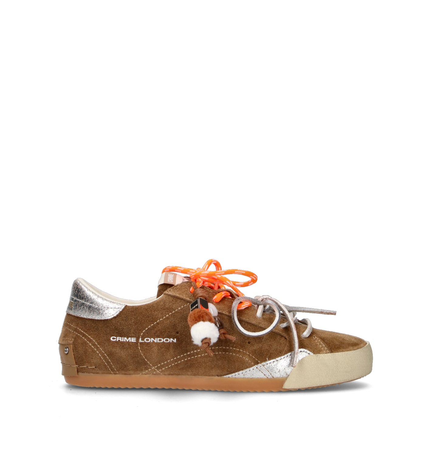 CRIME Sneaker donna marrone in suede