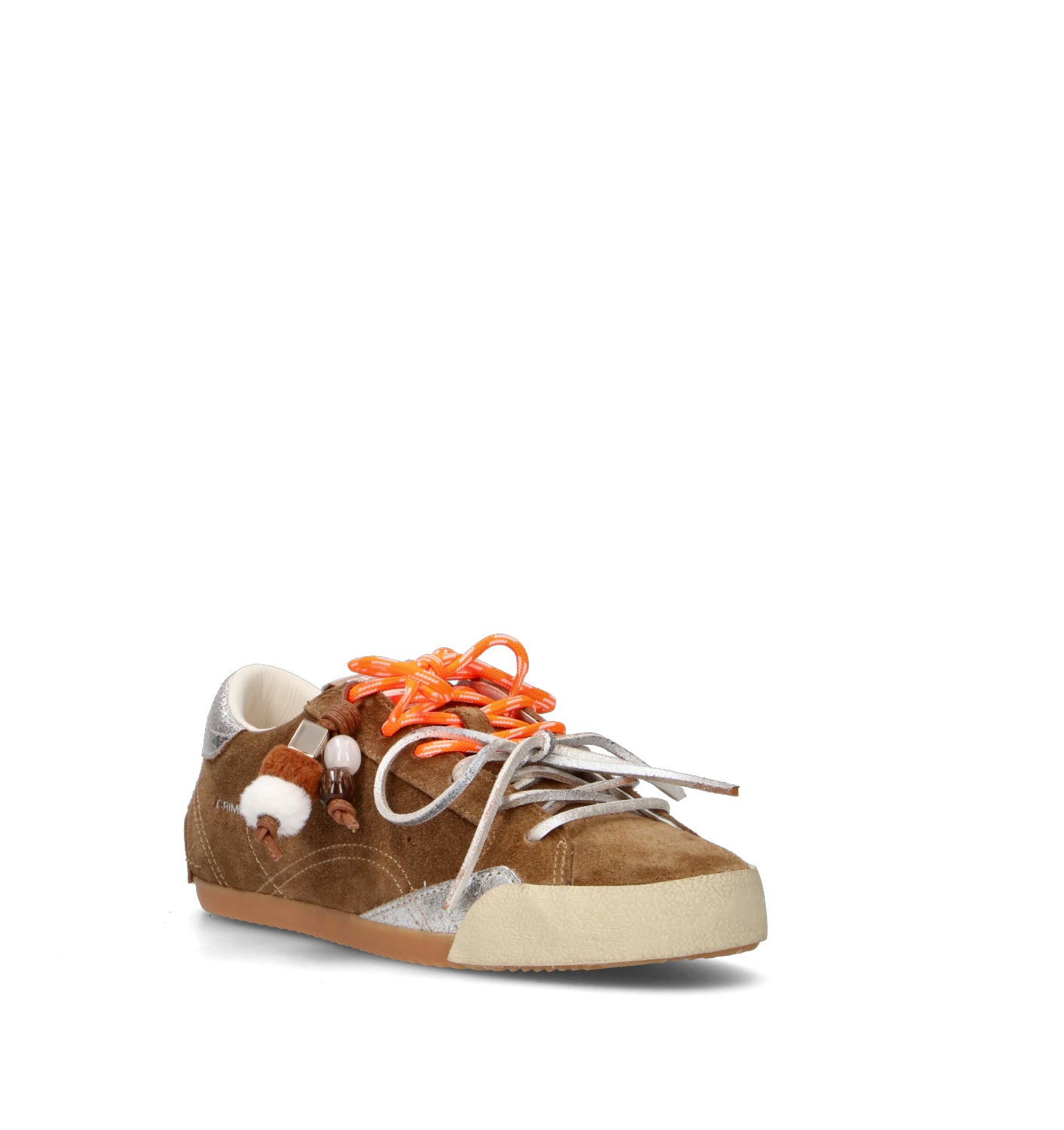 CRIME Sneaker donna marrone in suede