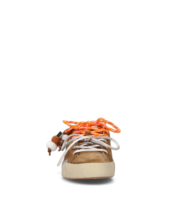 CRIME Sneaker donna marrone in suede