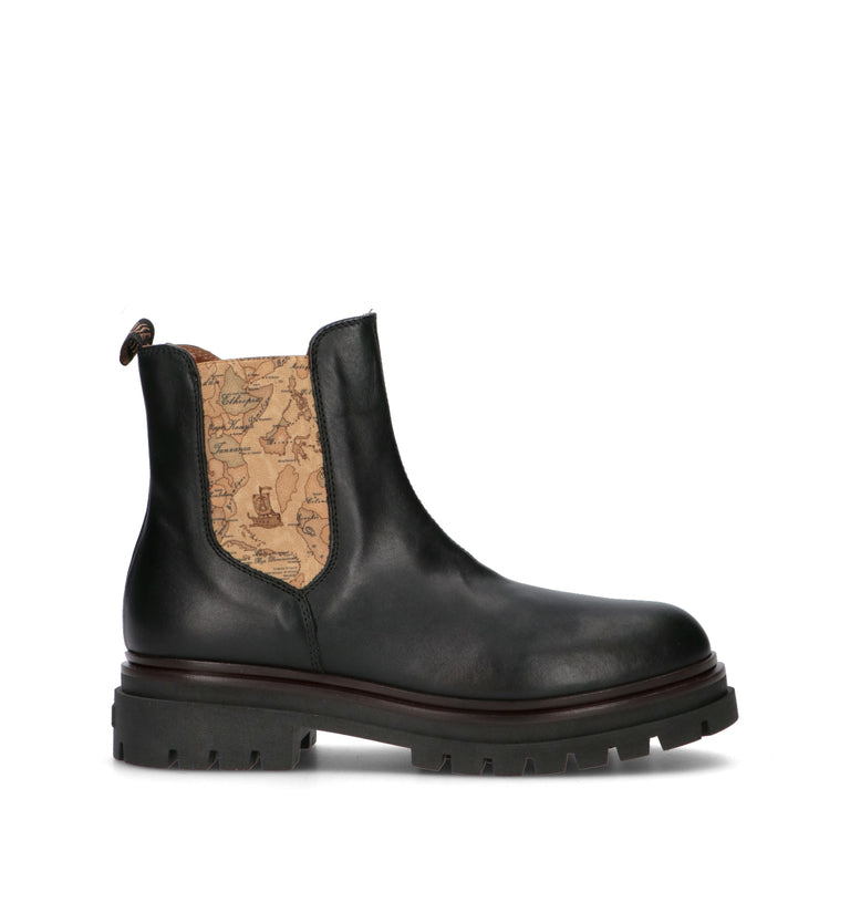 ALVIERO MARTINI Beatles ragazza nero in pelle