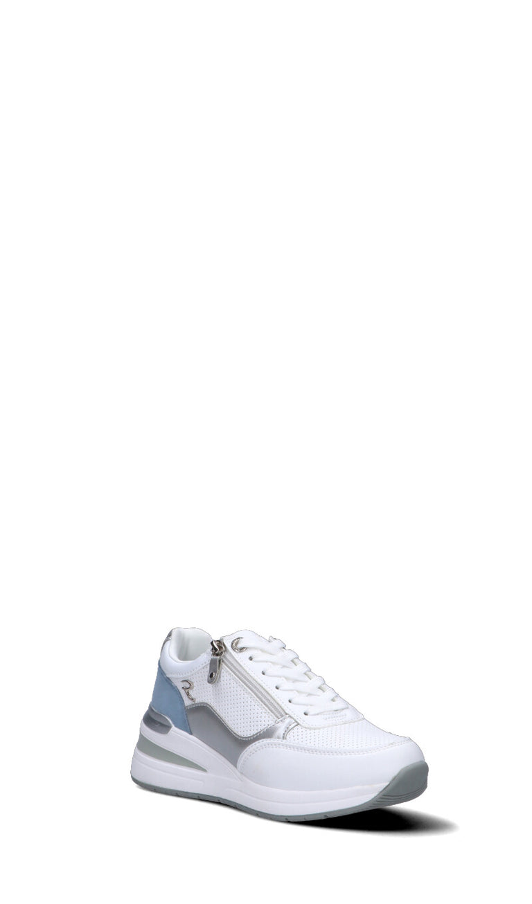RHAPSODY Sneaker donna bianca/argento/azzurra