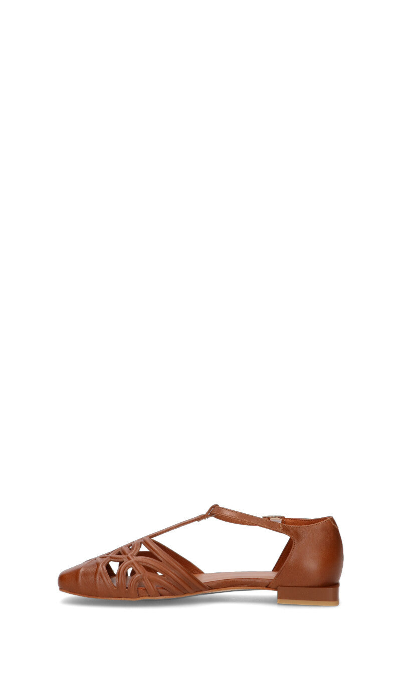 ANGEL ALARCON Scarpa donna marrone in pelle