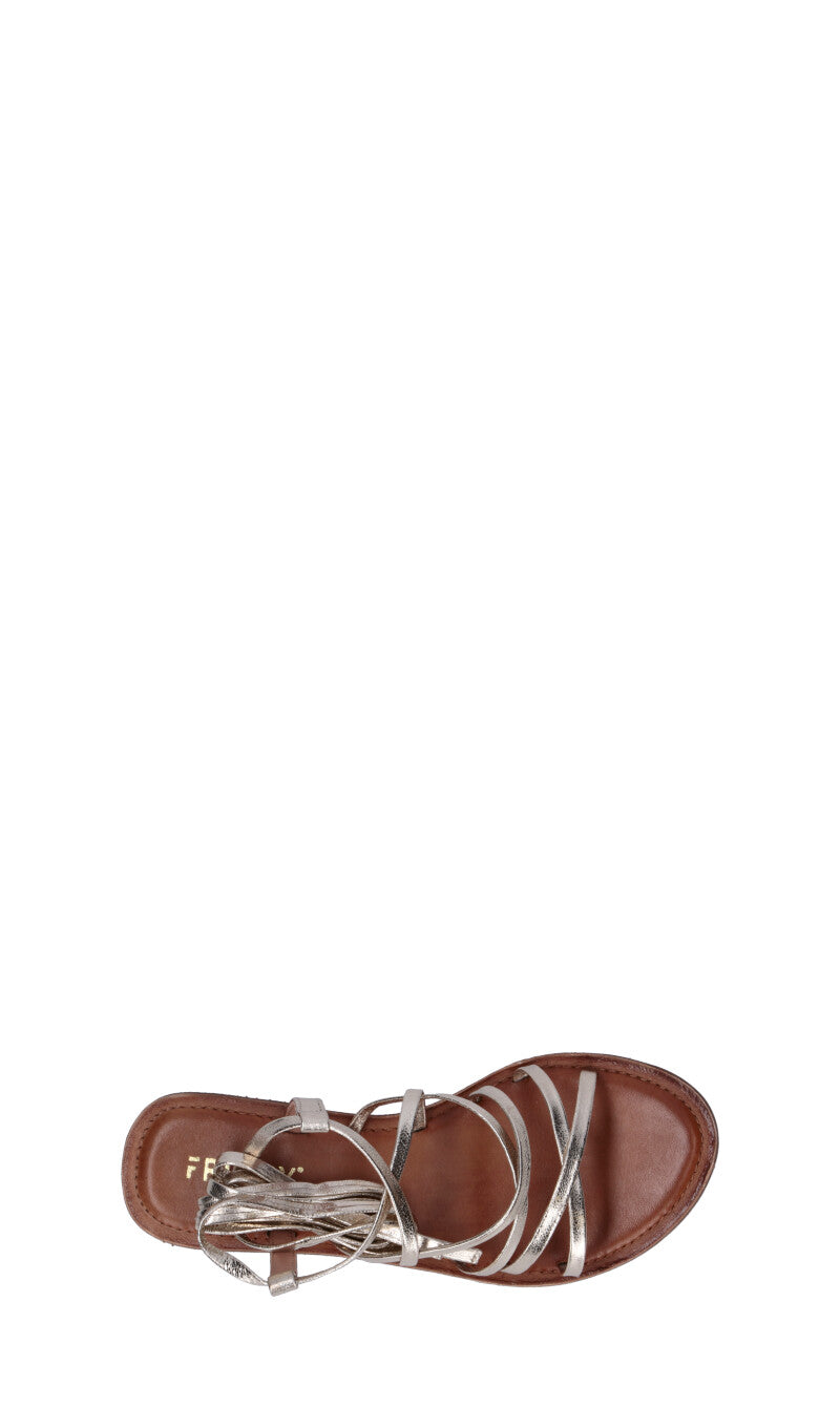 FRICKY Sandalo donna alla schiava oro in pelle