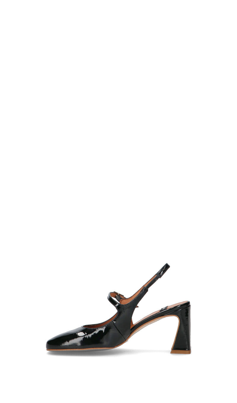 ANGEL ALARCON Decollete donna nera in pelle verniciata