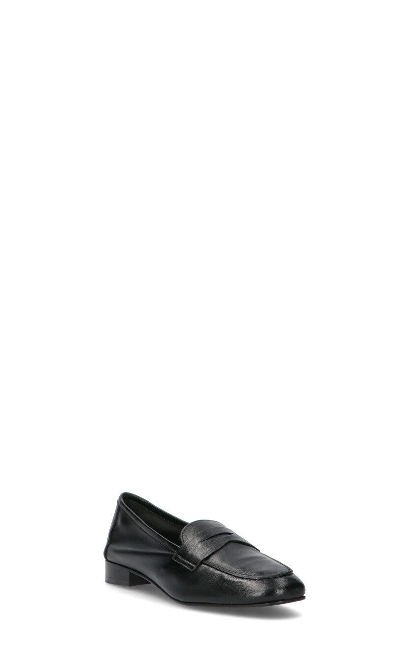 FRICKY Mocassino donna nero in pelle