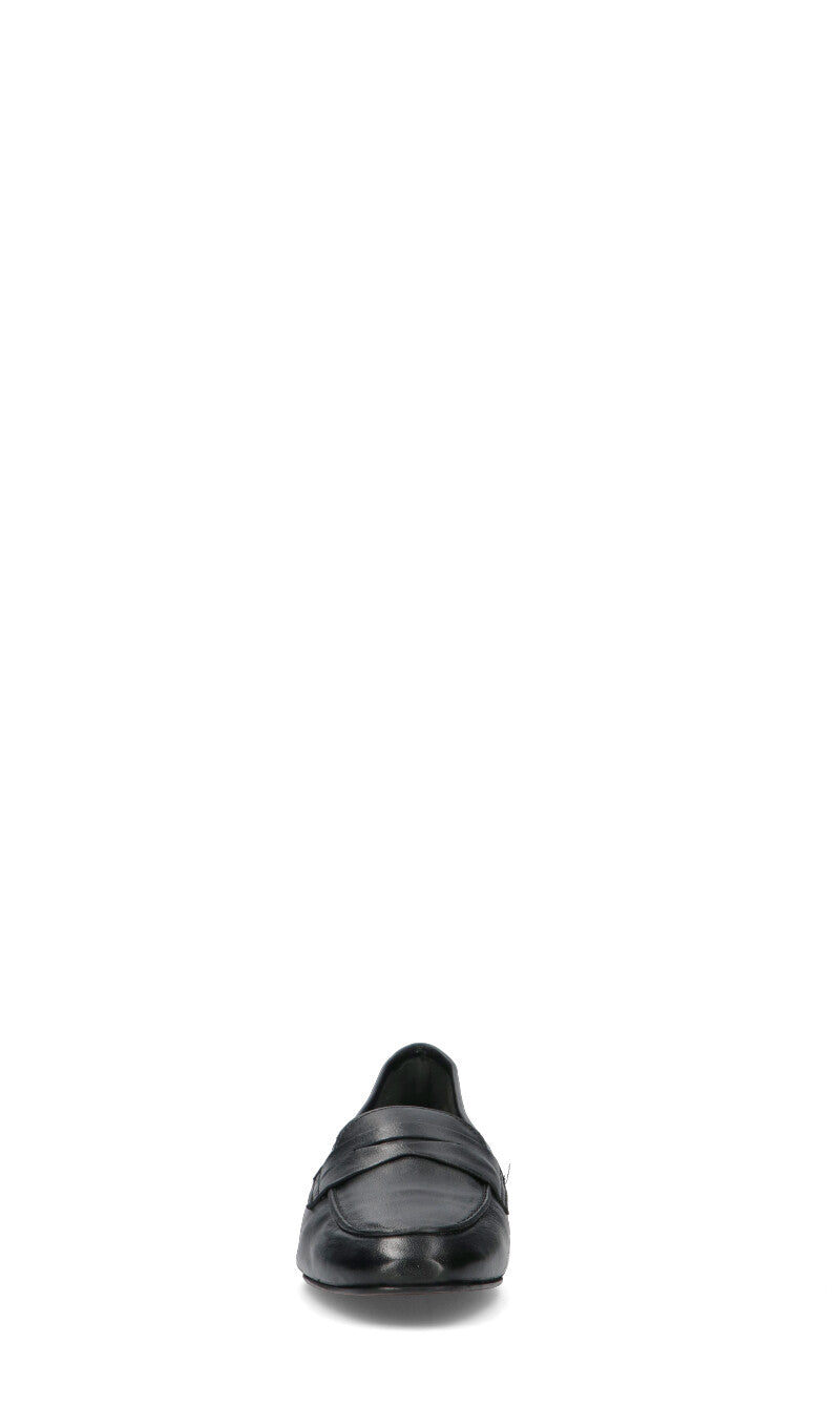 FRICKY Mocassino donna nero in pelle