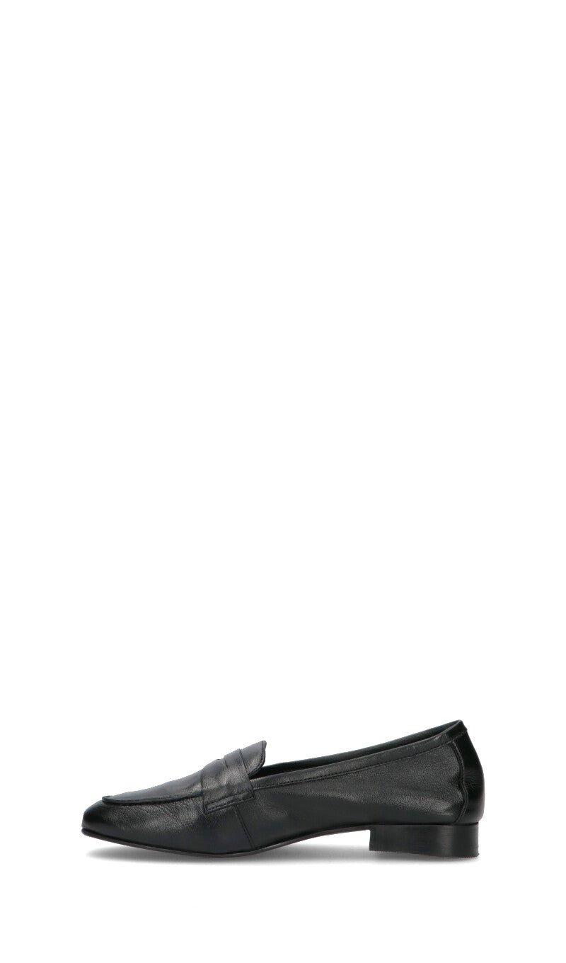 FRICKY Mocassino donna nero in pelle