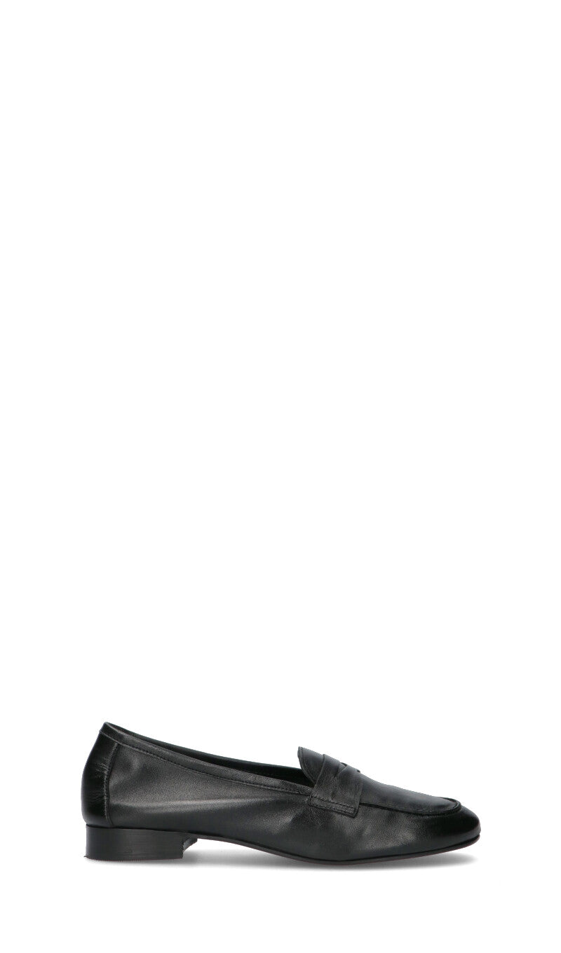 FRICKY Mocassino donna nero in pelle