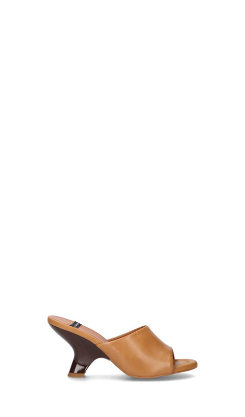 ANGEL ALARCON Ciabatta donna marrone in pelle