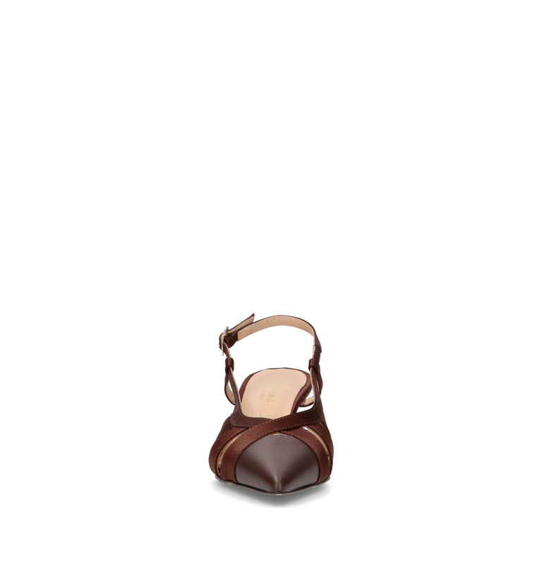 REBECCA VAN DIK Slingback donna testa di moro