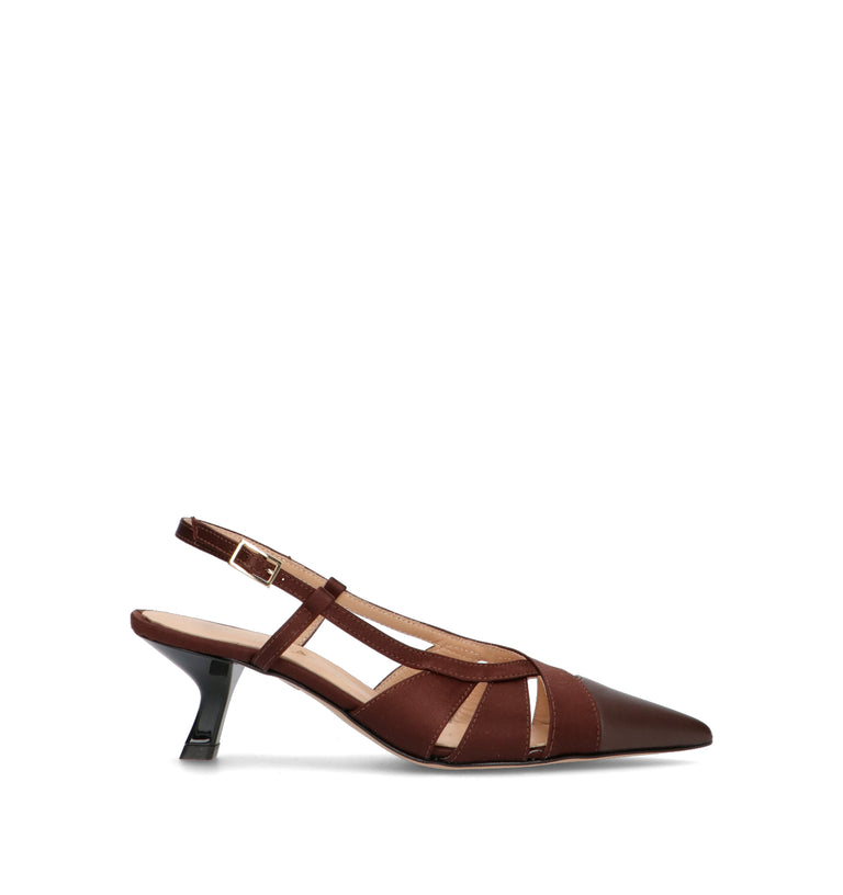 REBECCA VAN DIK Slingback donna testa di moro