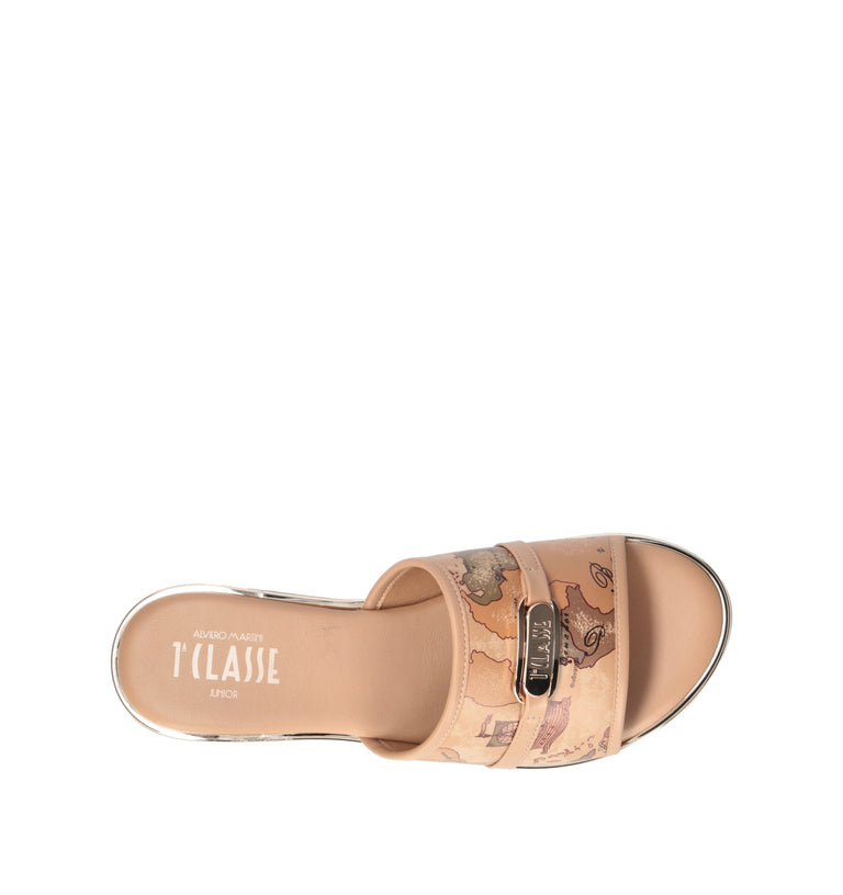 ALVIERO MARTINI Ciabatta ragazza beige