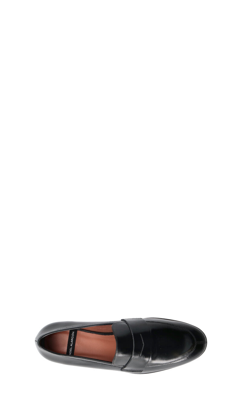 ANGEL ALARCON Mocassino donna nero in pelle