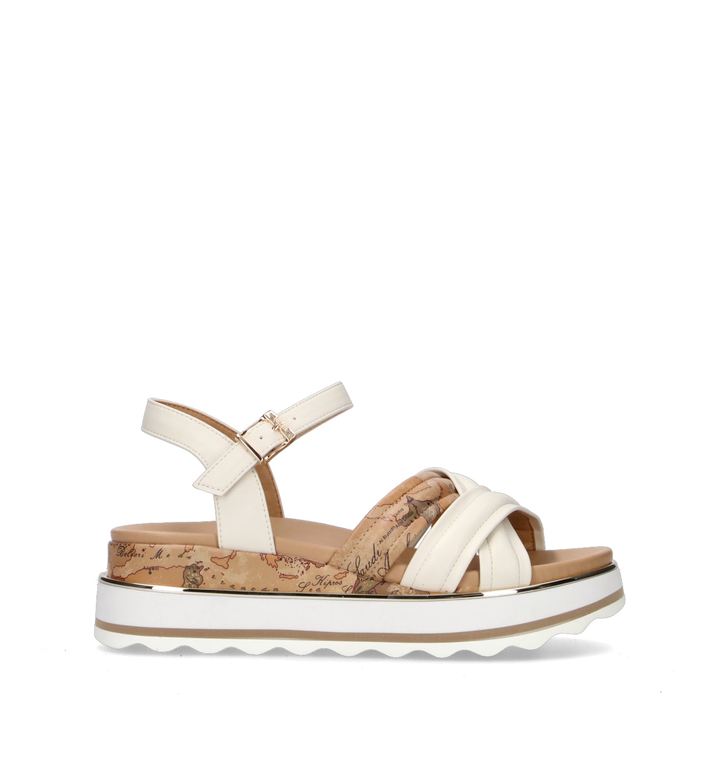 ALVIERO MARTINI Sandalo ragazza bianco/beige