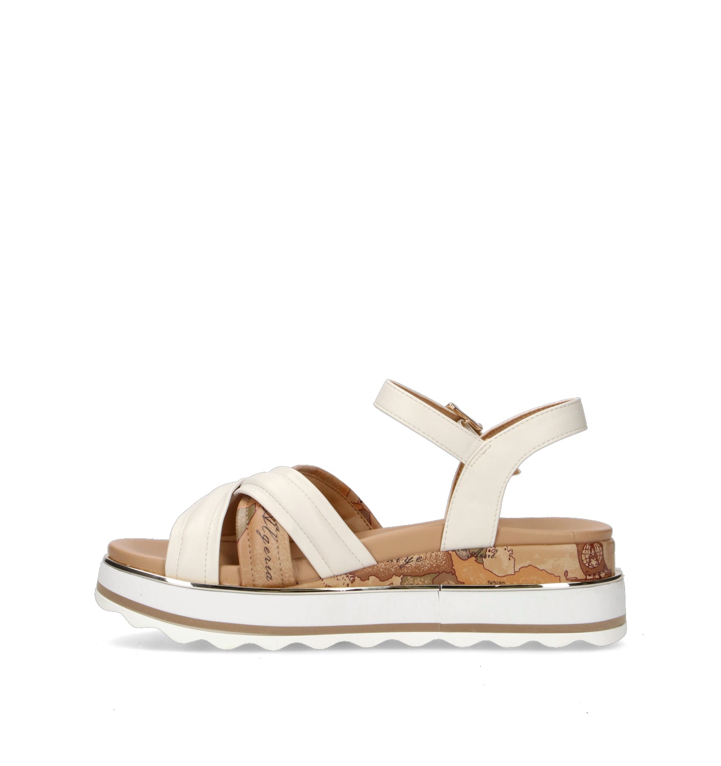 ALVIERO MARTINI Sandalo ragazza bianco/beige