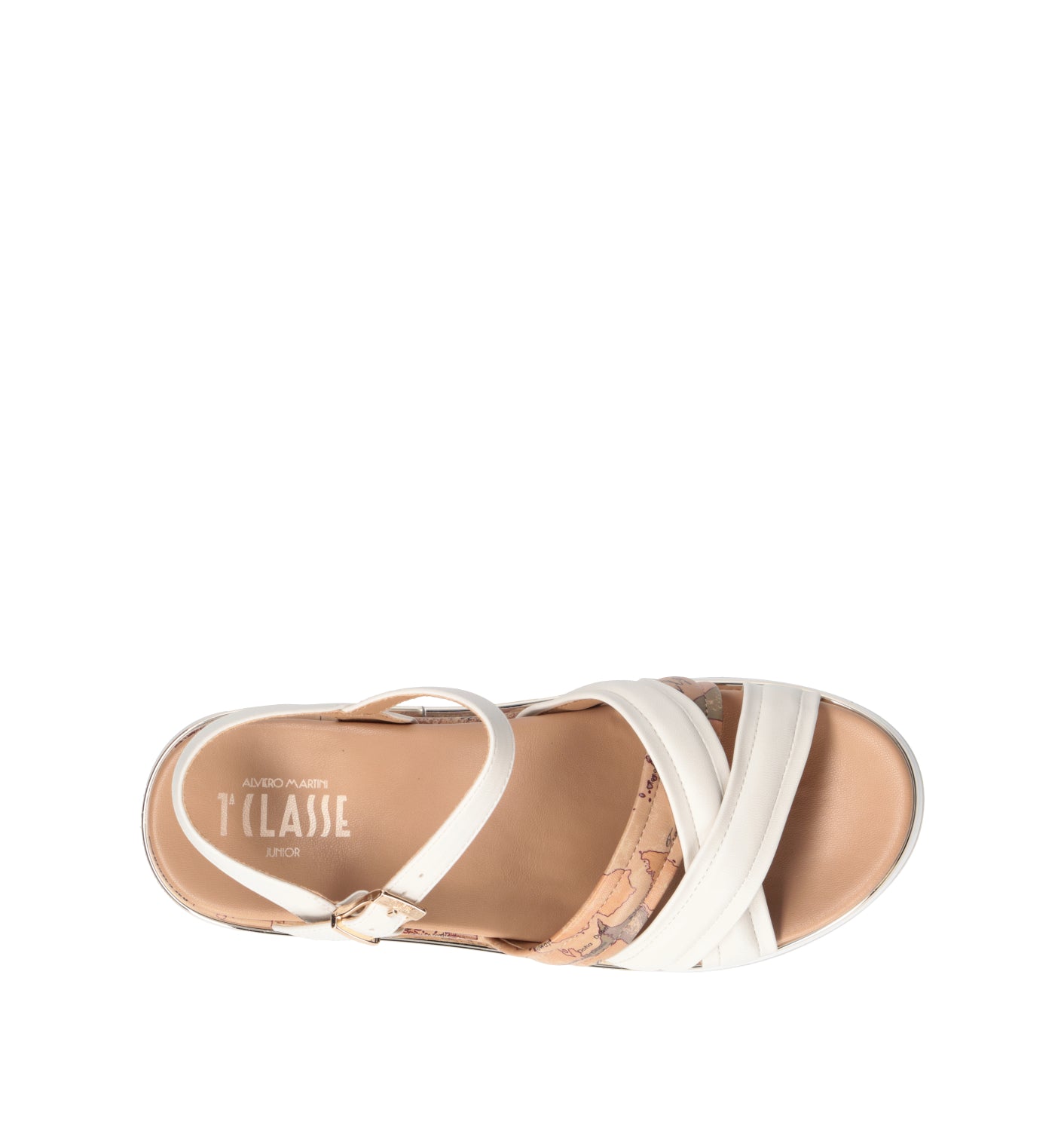 ALVIERO MARTINI Sandalo ragazza bianco/beige