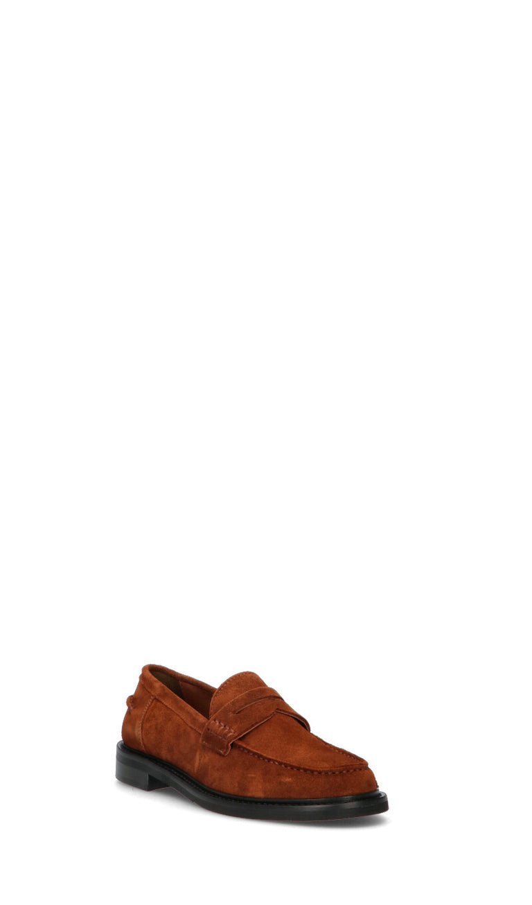 REBECCA VAN DIK Mocassino donna marrone in suede