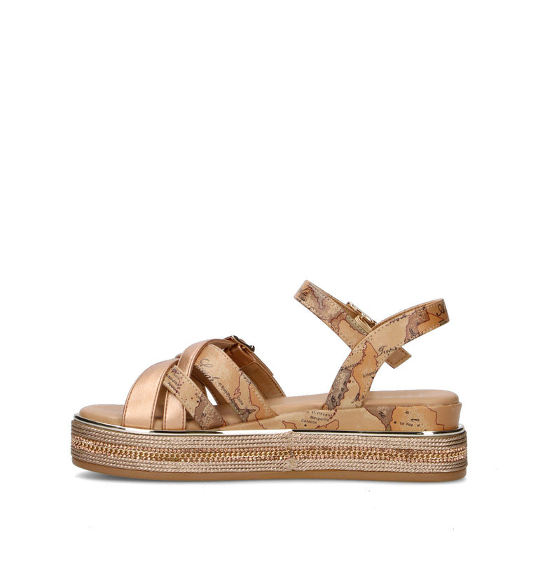 ALVIERO MARTINI Sandalo ragazza beige