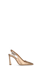 CHANTAL 1962 Slingback donna oro in pelle