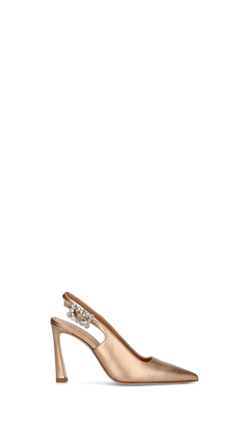 CHANTAL 1962 Slingback donna oro in pelle