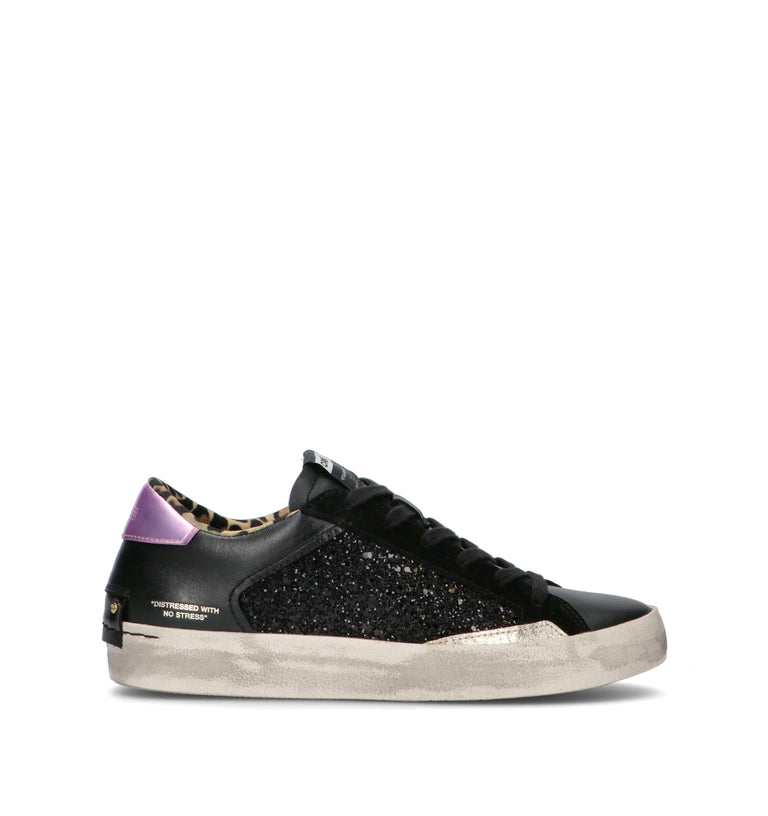 CRIME Sneaker donna nera