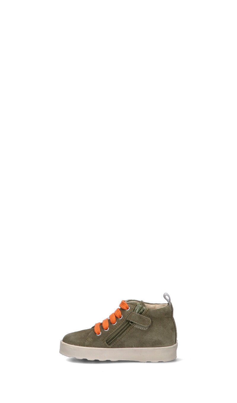 FALCOTTO Polacco bimbo verde militare in suede