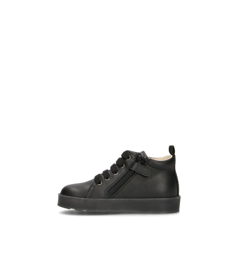 FALCOTTO Polacco bimbo nero in pelle