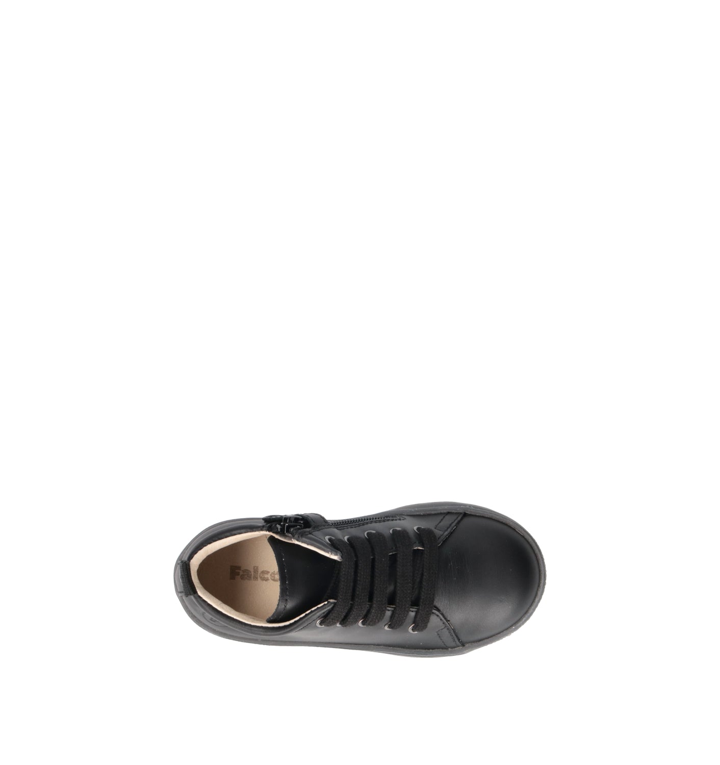 FALCOTTO Polacco bimbo nero in pelle