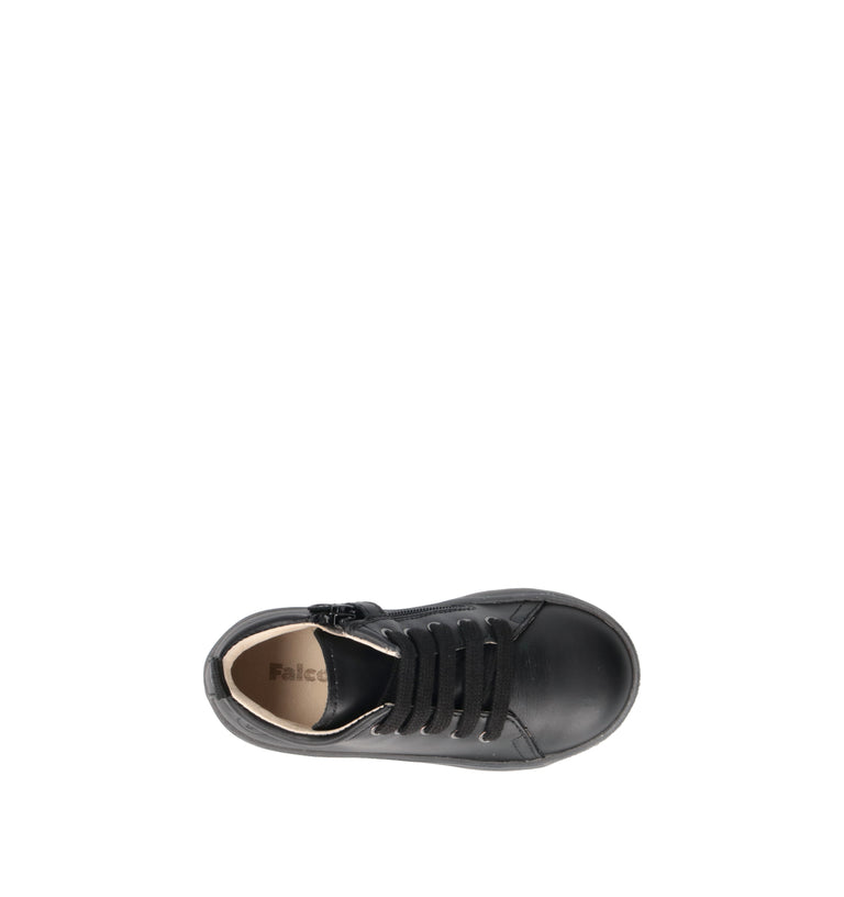 FALCOTTO Polacco bimbo nero in pelle
