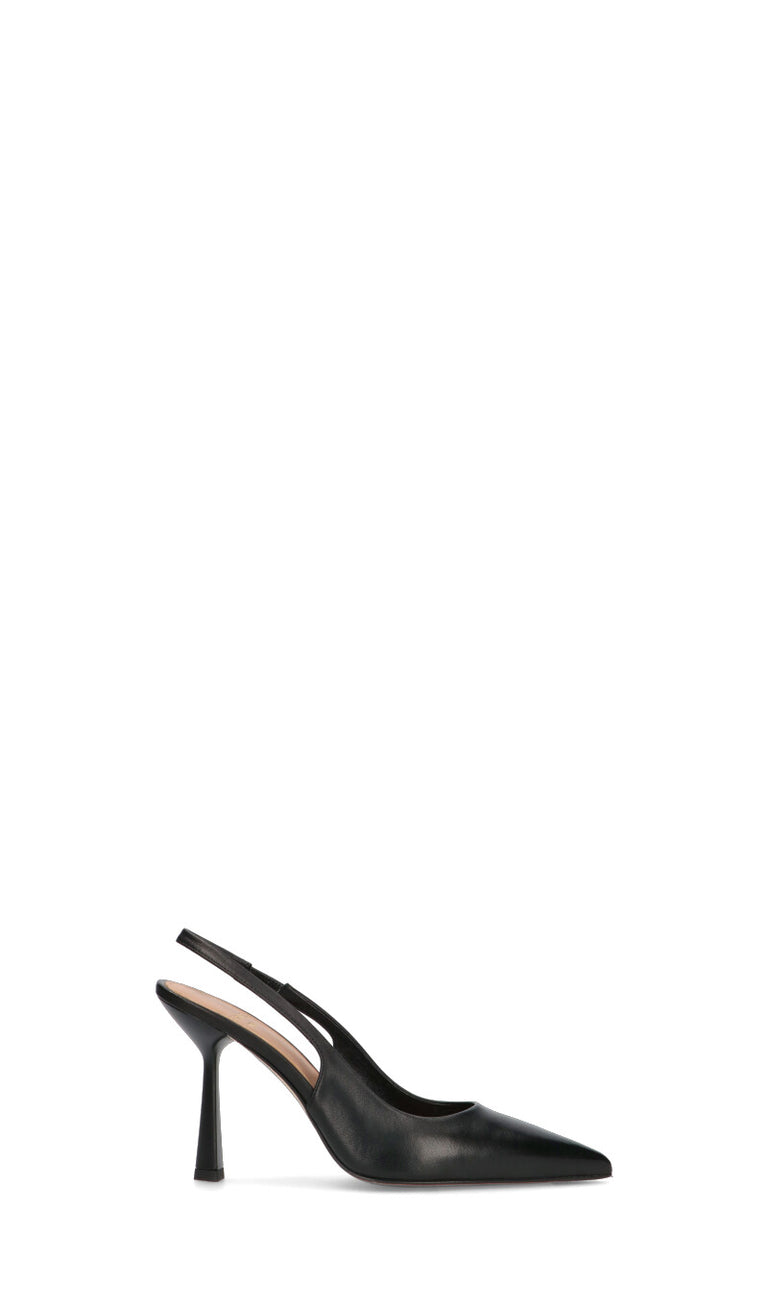 CHANTAL 1962 Slingback donna nera in pelle