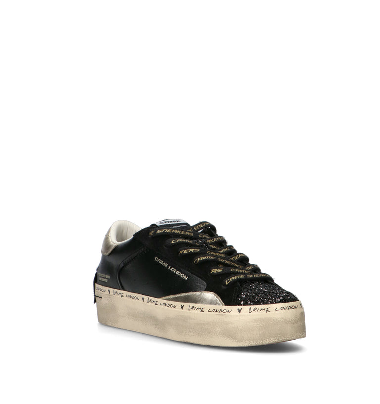 CRIME Sneaker donna nera