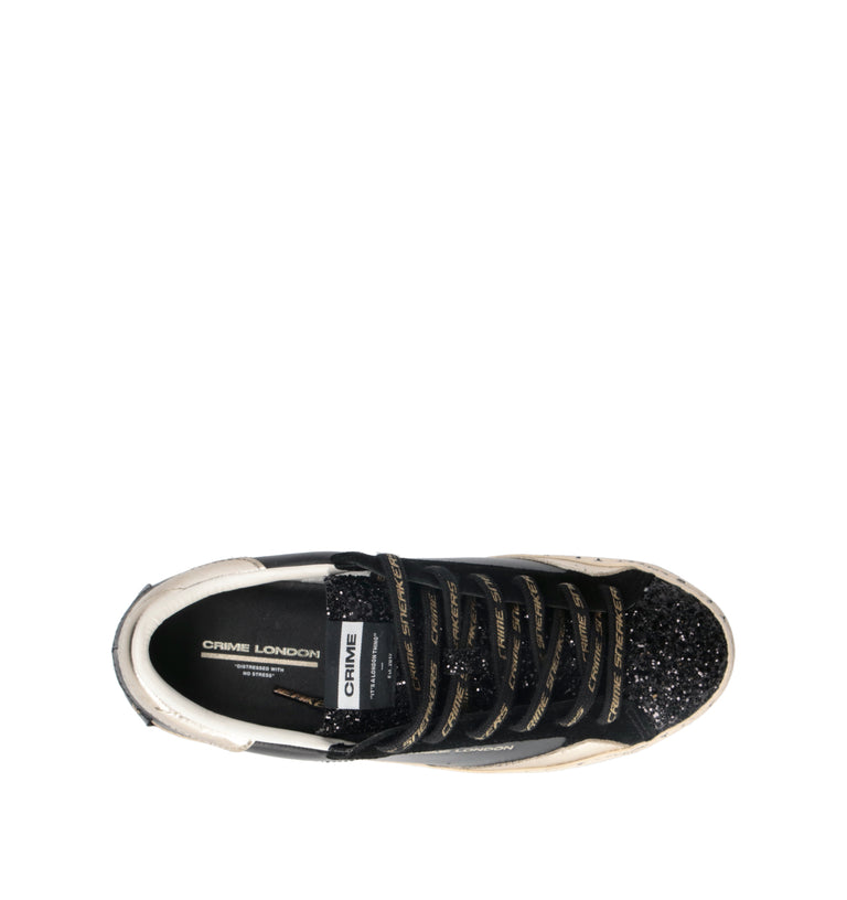 CRIME Sneaker donna nera