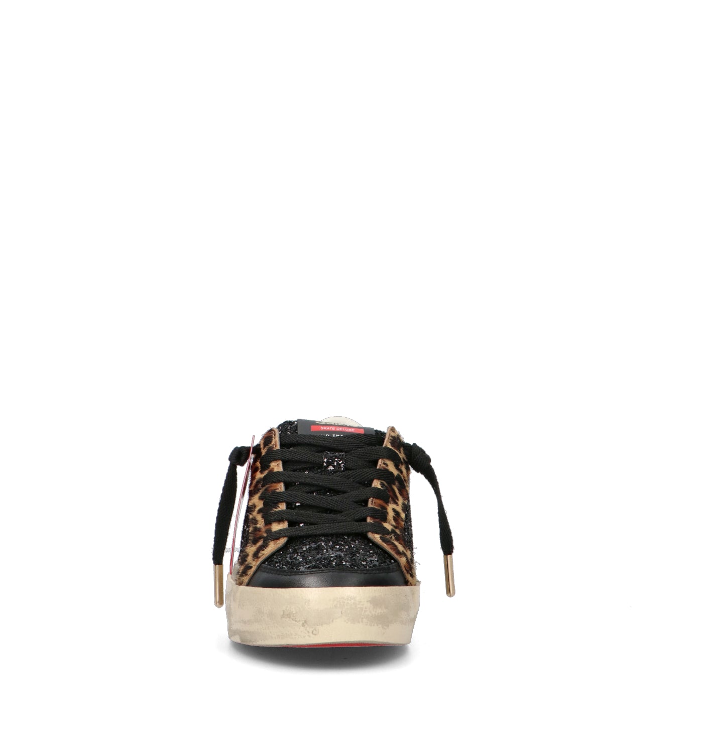 CRIME Sneaker donna nera in pelle