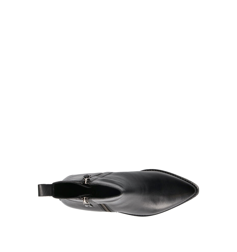 ZOLDO Tronchetto donna nero in pelle