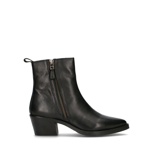 ZOLDO Tronchetto donna nero in pelle