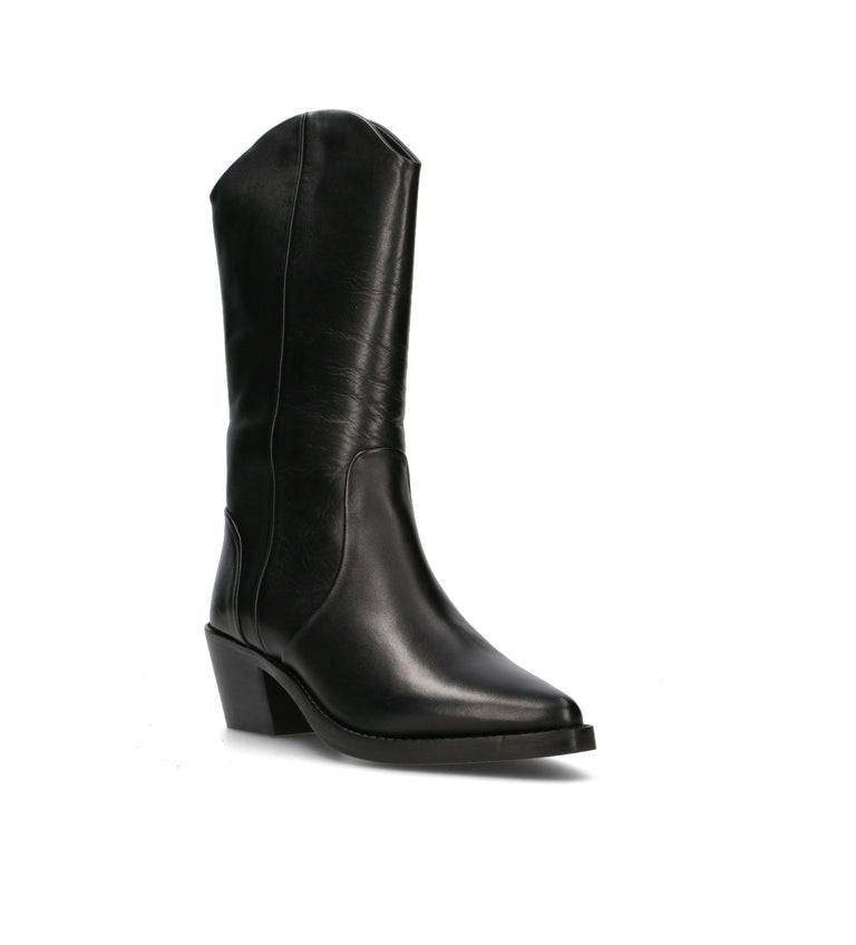 ZOLDO Stivale donna nero in pelle