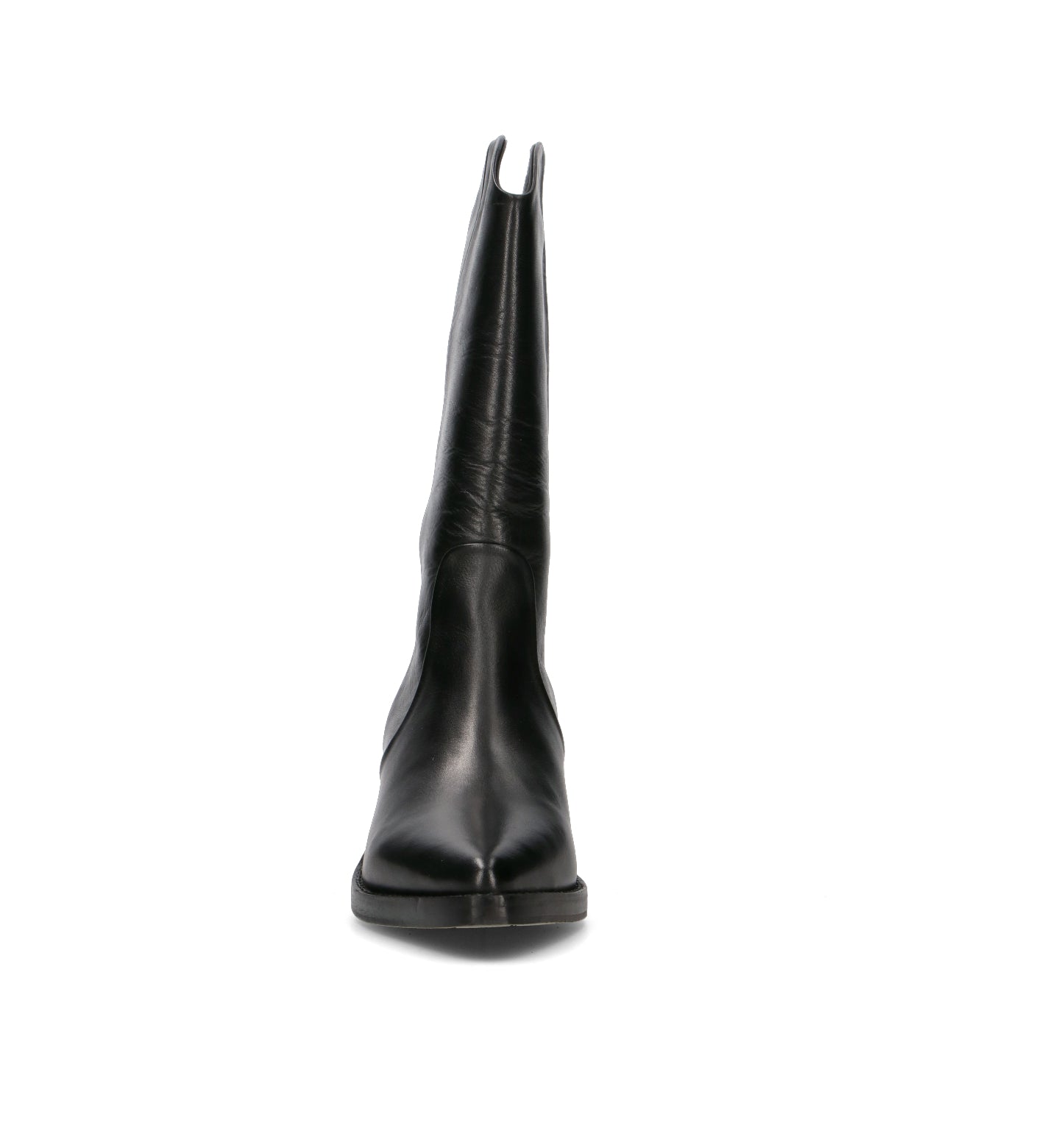 ZOLFO Stivale donna nero in pelle