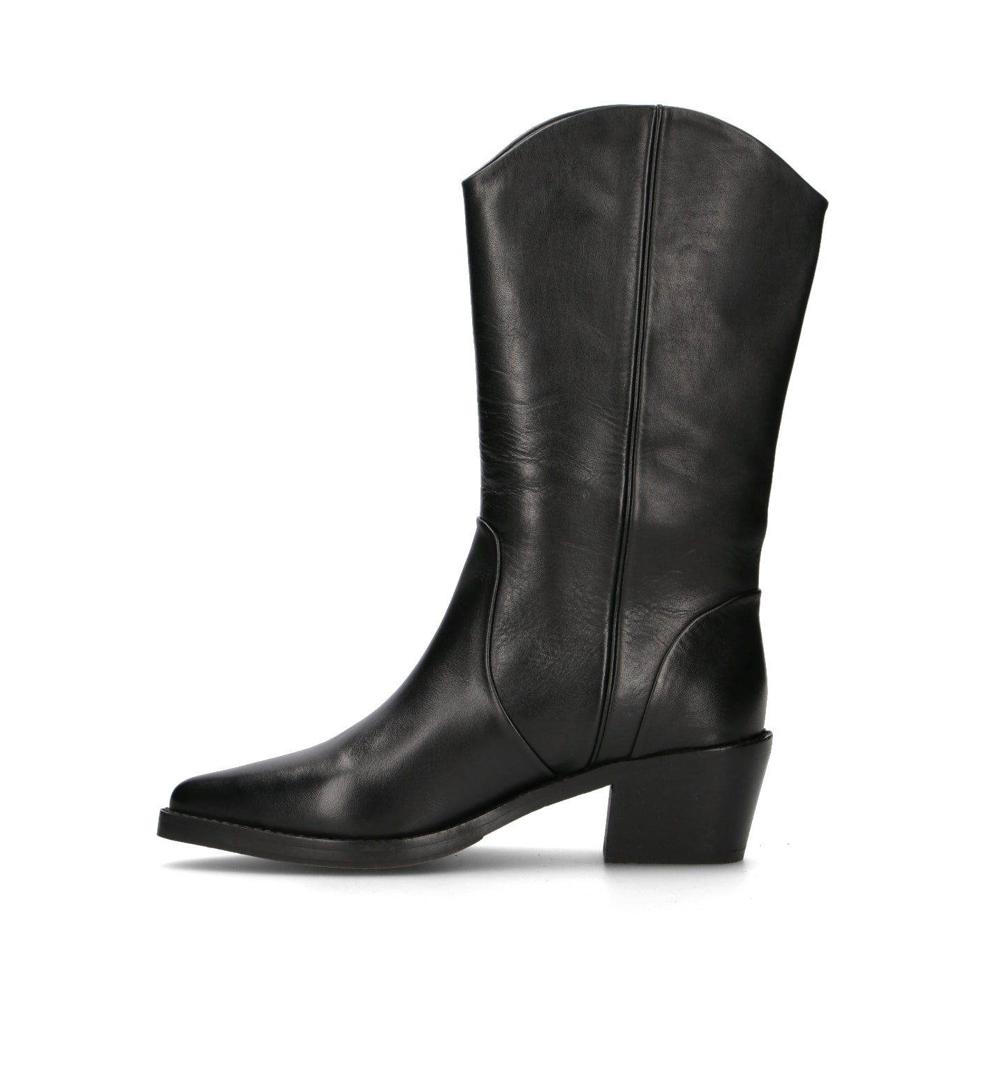 ZOLFO Stivale donna nero in pelle