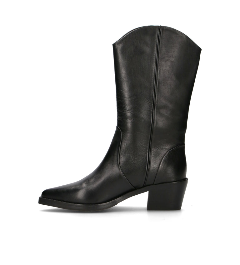 ZOLDO Stivale donna nero in pelle