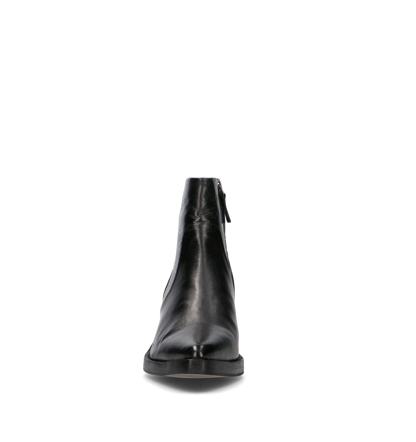 ZOLFO Tronchetto donna nero in pelle