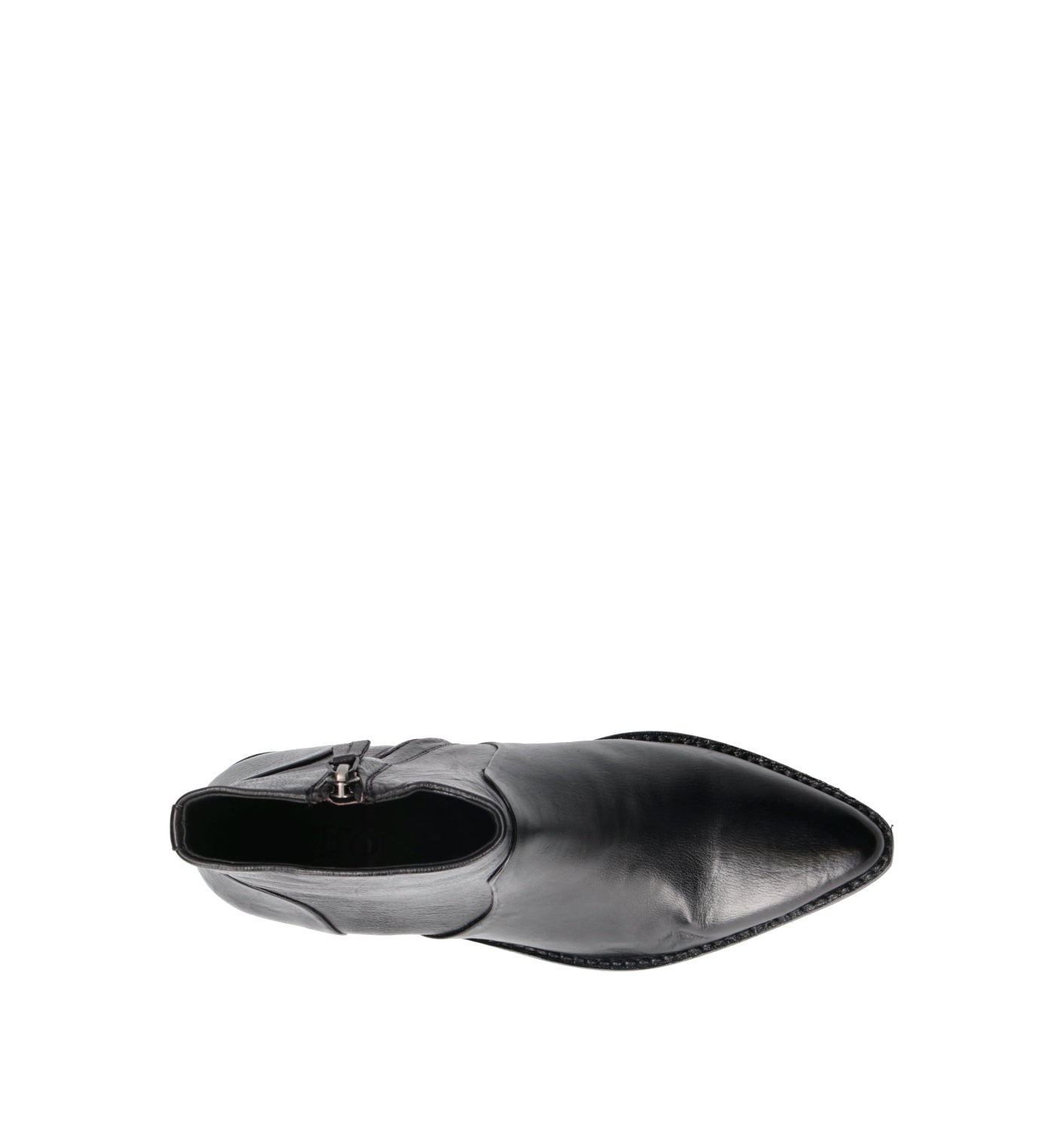 ZOLFO Tronchetto donna nero in pelle